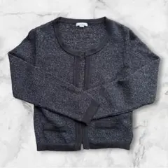 【極美品】ensuite ラメ ニットジャケットY2K 平成ギャル 00s 短丈