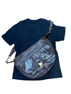 き*苔様 PORTER nylon leather messenger bag