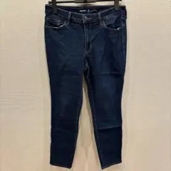 美品✨️スキニーパンツ　スキニーデニム　ジーンズ　シンプル　無地　レディース　古着