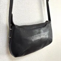 genten トスカ tosca ショルダーバッグ 黒 シボ 斜めがけ　本革