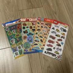 トミカ 車両デザイン シール 3枚＋パウパトロール キラキラシール 計4枚