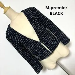 ⑦ エムプルミエブラック ショート スーツ ジャケット ノーカラー フォーマル