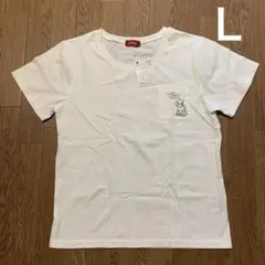 ディズニー　くまのプーさん　半袖　Ｔシャツ　ホワイト　Ｌサイズ