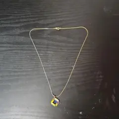 ゴールド 立方体ペンダント ネックレス