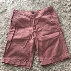 極美品UNIQLO コットンショートパンツ ピンク Mサイズのサムネイル