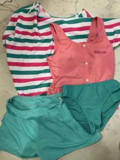 新品未使用⭐️BENETTON 170㎝水着 セパレート 4点セットのサムネイル