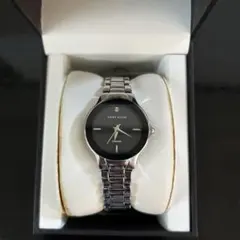 ANNE KLEIN 腕時計 ブラック ストーン装飾　シルバーのサムネイル