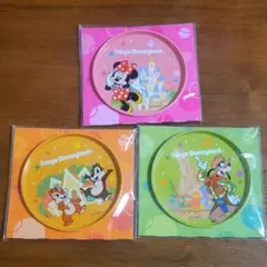 【非売品】 ディズニー 缶コースター UCC グーフィー ミニー チップとデール