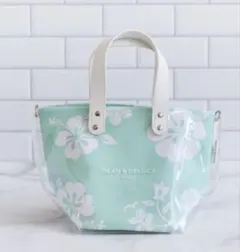 DEAN & DELUCA ハワイ限定バッグ ミント　●ストラップ付き
