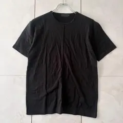 コムサデモードメン センターシーム 半袖Tシャツ 黒 Mのサムネイル