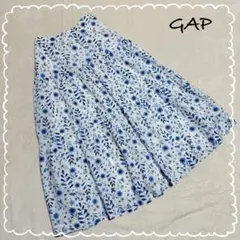【GAP/ギャップ】 スカート ロング丈 ティアード 花柄 コットン100%