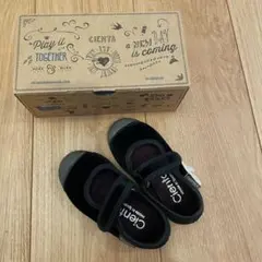 Cienta 黒 ベロア　シューズ