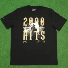 【まもなく出品終了】阿部慎之助 2000本安打記念Tシャツ