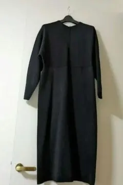 トゥモローランド　デプレ　ネイビーグレーワンピース 長袖