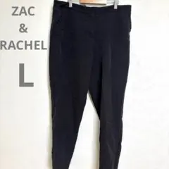 ブラックパンツ　スラックス　フォーマル　オフィス　フリル　海外古着 【10】