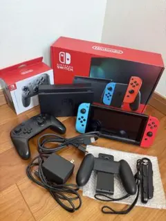 Nintendo Switch 本体 ネオンブルー/ネオンレッド+プロコン