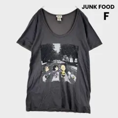 JUNK FOOD ピーナッツTシャツ チャコール USA製　pageboyのサムネイル