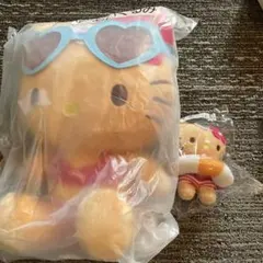 【即日発送】サンリオ　当たりくじ　日焼けキティぬいぐるみ　マスコット