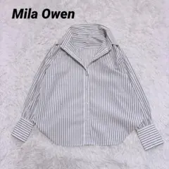 Mila Owen ミラオーウェン カフスデザインボタンダウンシャツ 0サイズのサムネイル