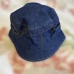 デニム バケットハット 48cm ゴム付き