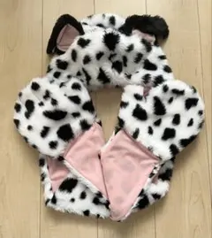 ディズニー　101匹わんちゃん マフラー ファンキャップ　マフラーキャップ　帽子