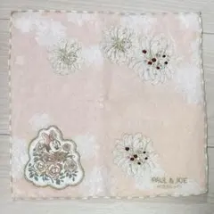 ディズニーコラボ　ポール＆ジョー ハンカチ ミニー 金糸刺繍 花柄 ピンクのサムネイル