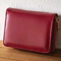 アーバンリサーチ　ラウンドファスナー折財布　レッドのサムネイル