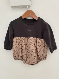 しまむら　レオパード柄ロンパース