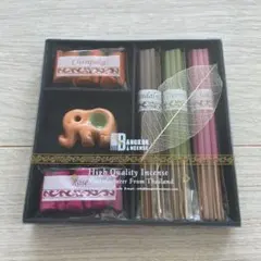 タイ　お香セット　象オレンジ