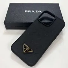 未使用級✨PRADA　iPhone15ProMax用 ケース　サフィアーノ　黒