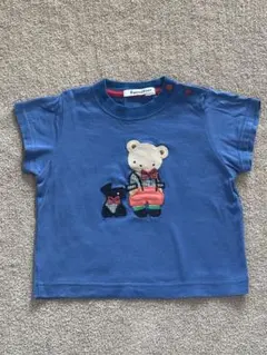 現行品 ファミリア familiar クマと犬刺繍 Tシャツ 90サイズ - メルカリ