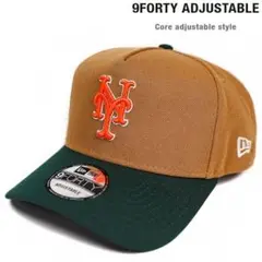 【新品未使用】NYメッツ NEWERA 9FORTY ブラウン/グリーン
