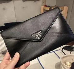 ✨未使用級✨プラダ 薄型長財布 エンベロープ レター型 ピンクベージュ ✨未使用級✨プラダ 薄型長財布 エンベロープ レター型 ピンク