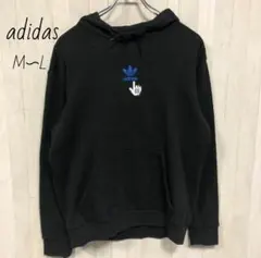 adidas☆アディダストレフォイル　プリントロゴ　パーカー　プルオーバー　東京