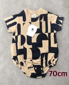 新品タグ付き　&mignon 70cm 半袖 ロンパース