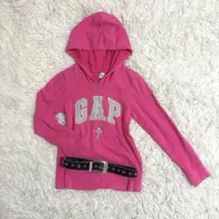 00s Y2K GAP ロゴ　パーカー　フーディー　平成ギャル　ピンク　海外