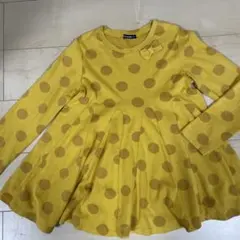 moujonjon ドット柄 長袖カットソー 140
