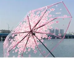 桜の柄の折りたたみ傘になります。
