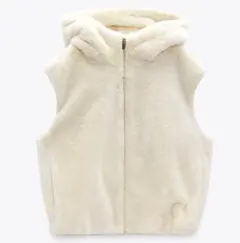 ZARA　新品未使用 フェイクファーベスト