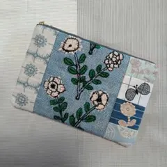 ミナペルホネン&点と線模様製作所　ハンドメイド　ポーチ