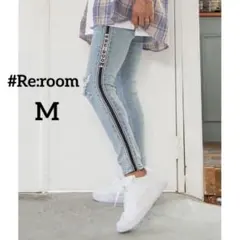 #Re:room リルーム サイドライン ヴィンテージ スキニーデニム
