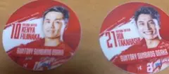 サンバーズ大阪　特典　ステッカー　藤中謙也　高橋塁　2枚セット　未使用