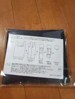 テントクロスおりたたみトート　エコバッグ　黒　1点
