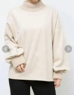 MURUA スエード リブ プルオーバー フリーサイズ