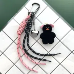 142】 mojojojo じゃらじゃらキーホルダー 黒うさぎ ケンエレ - メルカリ