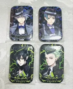 ツイステ ラメキラスクエア缶バッジ セット