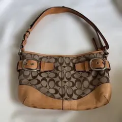 COACH コーチ シグネチャー ショルダーバッグ ブラウン
