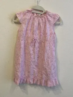 【ange dargent】 フラワー ノースリーブワンピース 130cm