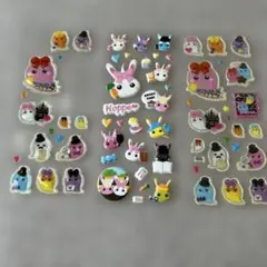 平成レトロほっぺちゃんキャラクターぷっくりシールセット ボンボンドロップ