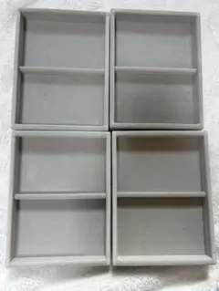 無印良品 重なるベロアケース縦　アクリルケース用 4個セット